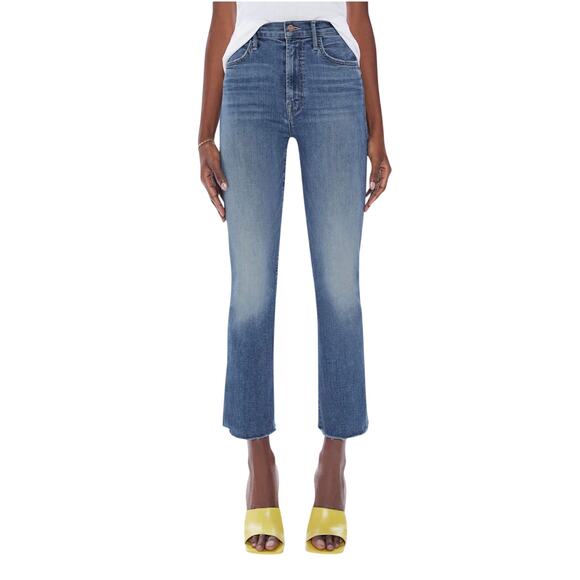 MOTHER Denim - MOTHER Women’s The Hustler Ankle Fray Jean in Healing Jar Lightwash 33